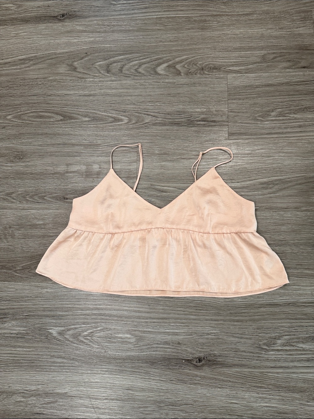 Wilfred Peach-Pink Ruffled V-Neck Camisole